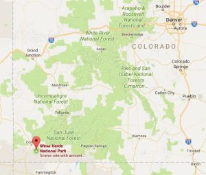 Mesa Verde google map